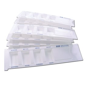 Medikamentendispenser Typ 2 wei&szlig; mit Schiebedeckel