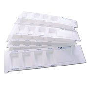 Medikamentendispenser Typ 2 wei&szlig; mit Schiebedeckel