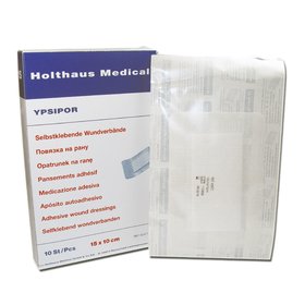 10 St&uuml;ck YPSIPOR Wundverband Pflaster steril 15 x 10 cm
