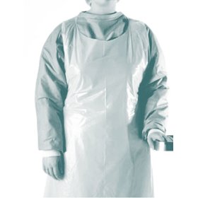 PE Einwegsch&uuml;rze Einmalsch&uuml;rze wei&szlig; 80 x 125 cm - 100 St&uuml;ck Packung