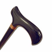 Krankenstock Gehstock Alu Leichtmetall schwarz Fritzgriff...