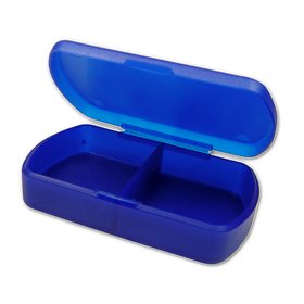 Pillendose Tablettendose "Duo" trend-blau 2 F&auml;cher