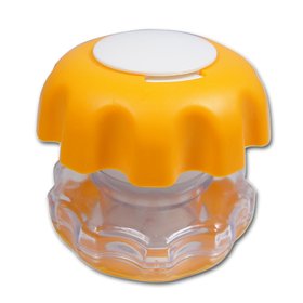 Dr. Junghans Tablettenm&ouml;rser Ergo Grip gelb-orange