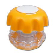 Dr. Junghans Tablettenm&ouml;rser Ergo Grip gelb-orange