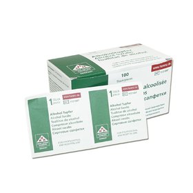 100 St&uuml;ck Packung Clean Comfort Alkoholtupfer Alkohol-Tupfer