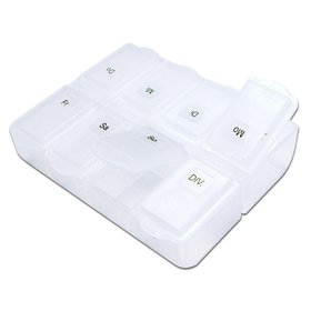 Dr. Junghans Tablettendose Pillendose f&uuml;r 1 Woche deutsch - 8 F&auml;cher