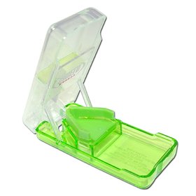 Dr. Junghans Tablettenteiler SAFETY gr&uuml;n mit Klingenschutz