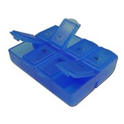 Tablettendose Pillendose f&uuml;r 1 Woche blau deutsch -...