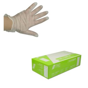 100 St&uuml;ck NITRAS Vinyl PF Gr. L Vinylhandschuhe puderfrei