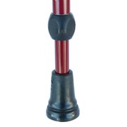 Rebotec Simplex Gehstock Aluminium weinrot Fritzgriff Derbygriff h&ouml;henverstellbar