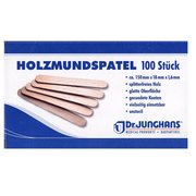 100 St&uuml;ck Holzmundspatel Holz-Mundspatel in...