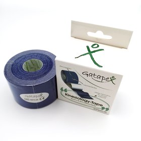 Gatapex Kinesiology-Tape blau Baumwollgewebe 5 cm x 5,5 m