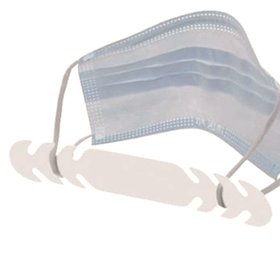 Maskenhalter Maskenverl&auml;ngerung Ohrenschoner Gesichtsmaske weiss