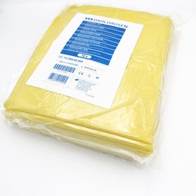 10 St&uuml;ck Besucherkittel Einweg-Kittel gelb