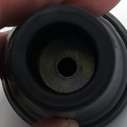 Stockkapsel Kr&uuml;ckenkapsel mit Metalleinlage 17 mm schwarz