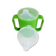 Dr. Junghans Schnabelbecher gr&uuml;n 2 Griffe 2 Deckel...